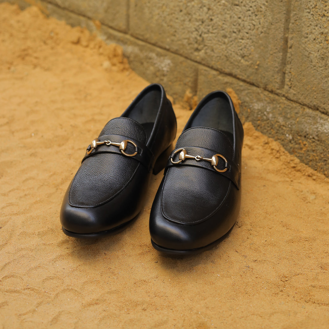 Black Leather Penny Loafers Sleek &amp; Timeless Footwear Professional Office Style